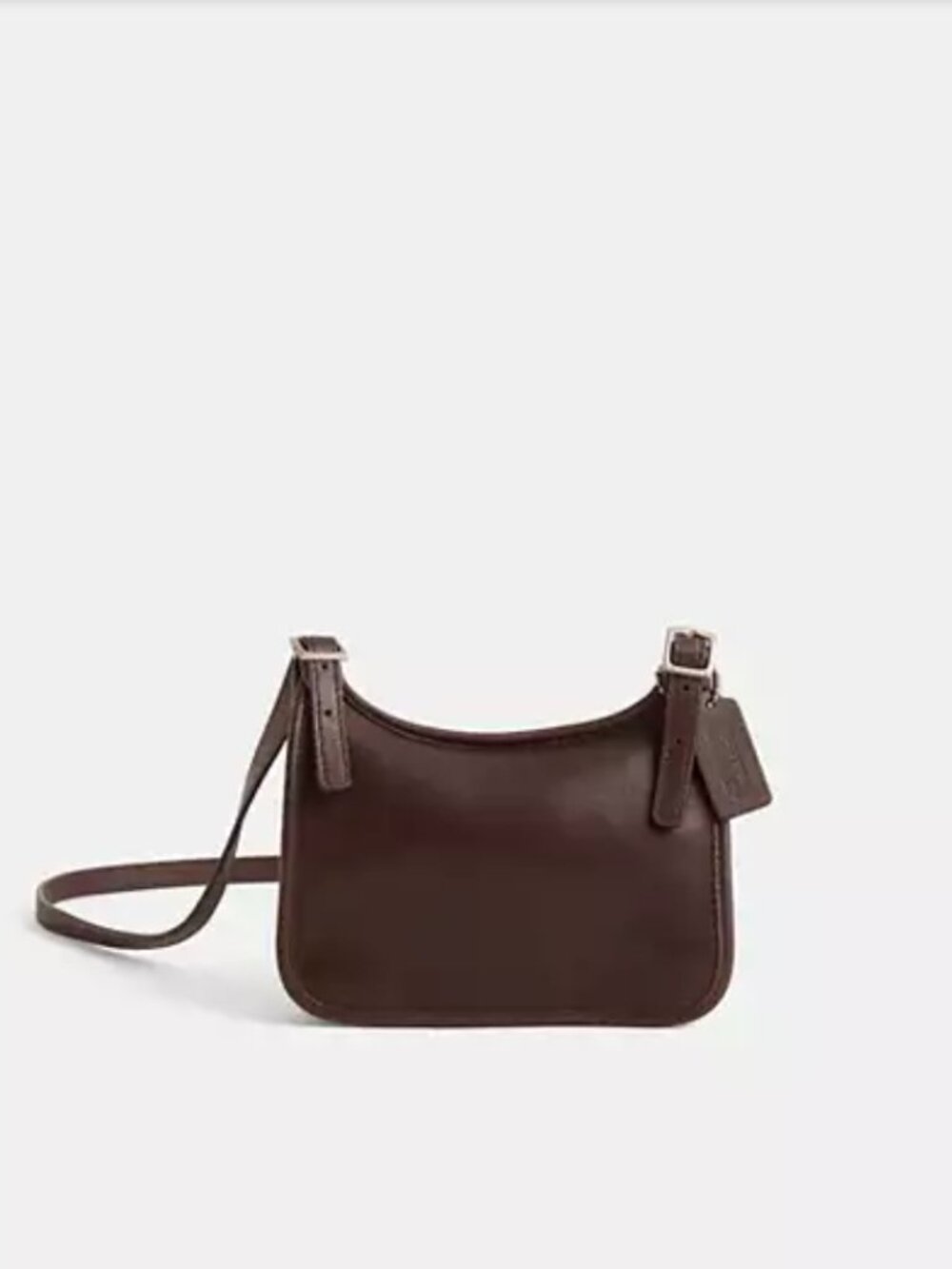Coach Vintage 90's Hippie Slim Flap Bag Crossbody Brown Leather 9142 - Picture 9 of 9